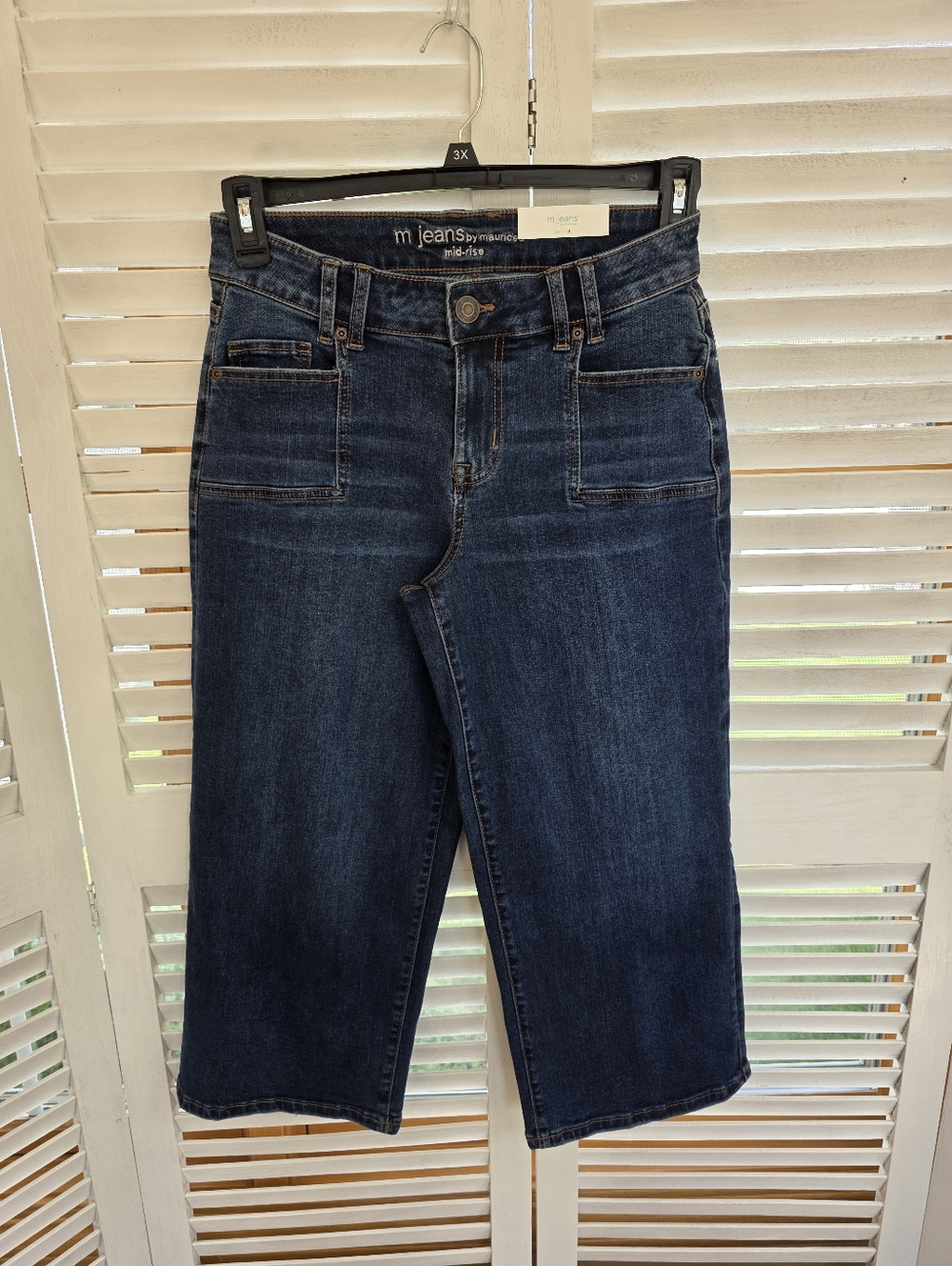 m jeans by Maurices Wide Leg Crop Mid Rise Women's Size 8